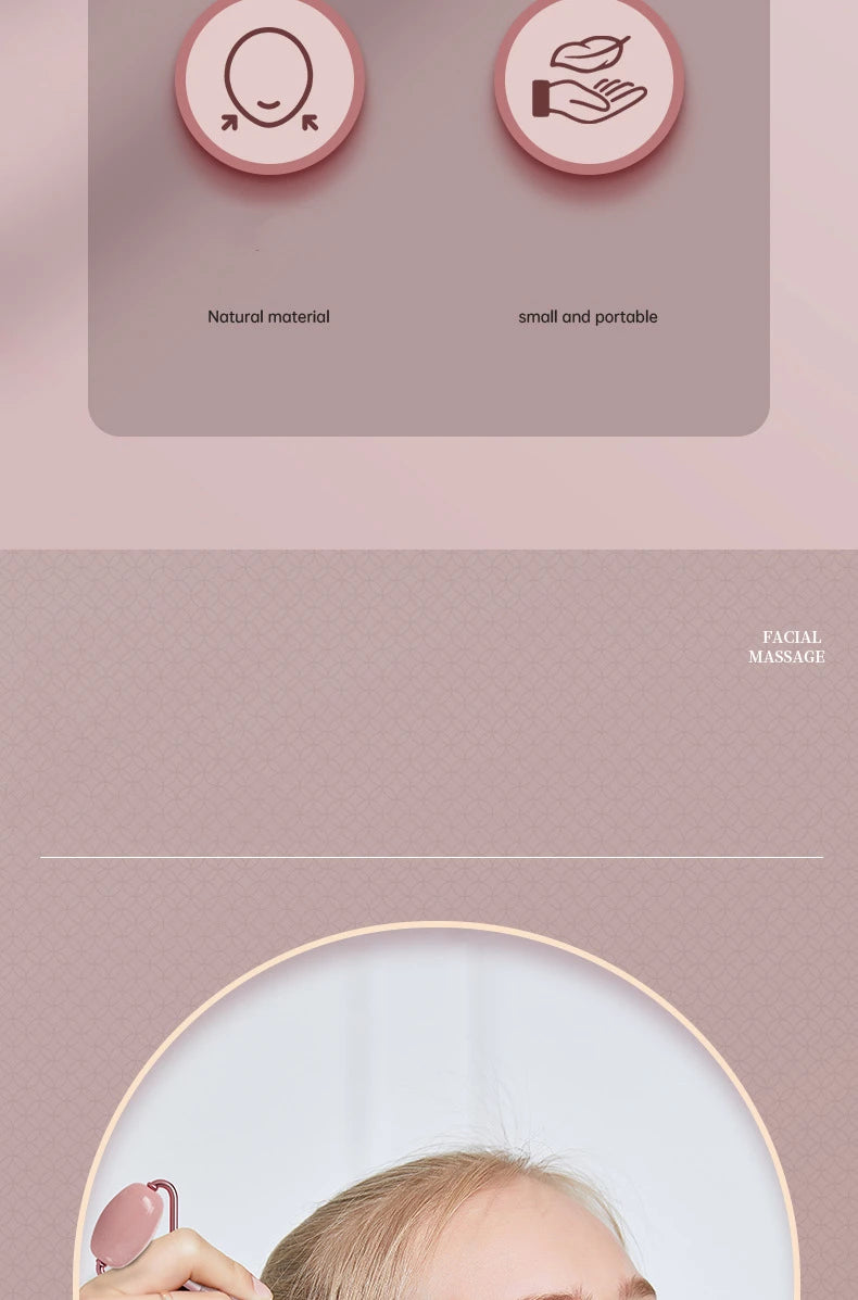 Gua Sha & Rouleau en Pierre Naturelle – Rituel Beauté Visage
