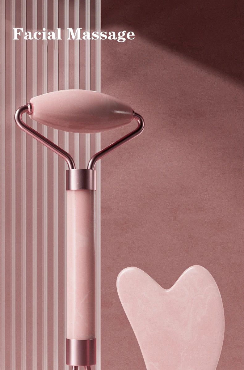 Gua Sha & Rouleau en Pierre Naturelle – Rituel Beauté Visage