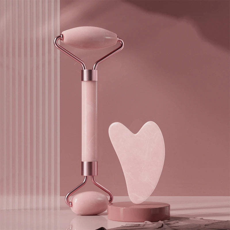 Gua Sha & Rouleau en Pierre Naturelle – Rituel Beauté Visage